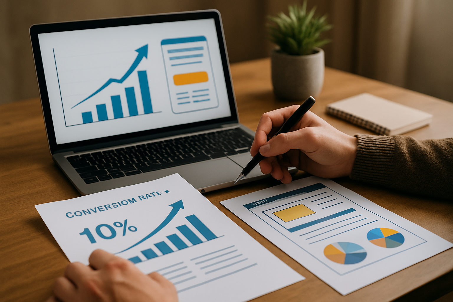 Conversies verhogen: zet meer bezoekers om met overtuigende copy, helder design en slimme optimalisaties